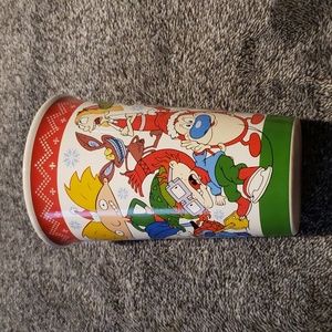 *EUC* Nickelodeon 90's Nicktoons 2018 Holiday Ceramic Tumbler